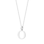 Zawieszka srebrna litera O – 1 cm