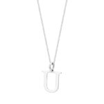 Zawieszka srebrna litera U – 1 cm