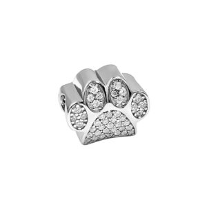 Zawieszka srebrna psia łapa charms