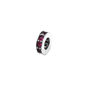 Zawieszka srebrna ring cyrkoniami – charms