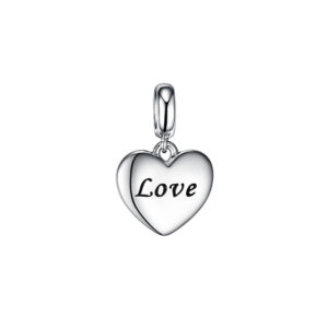 Zawieszka srebrna serce – charms