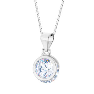 Zawieszka srebrna z cyrkonią