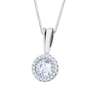 Zawieszka srebrna z cyrkoniami