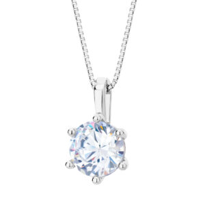 Zawieszka srebrna z cyrkoniami