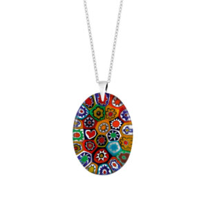 Zawieszka srebrna ze szkłem weneckim