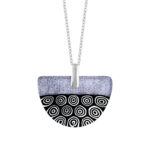 Zawieszka srebrna ze szkłem weneckim