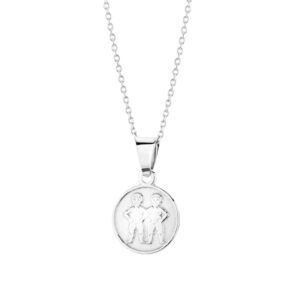 Zawieszka srebrna znak zodiaku Bliźnięta