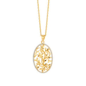 Zawieszka złota ażurowa wielokolorowa