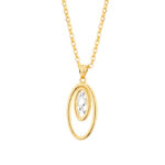 Zawieszka złota ażurowa z białym złotem