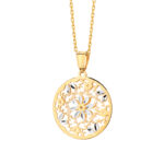 Zawieszka złota ażurowa z kwiatem