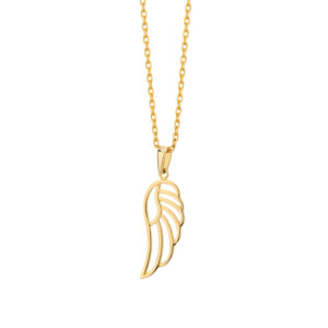 Zawieszka złota ażurowe skrzydło