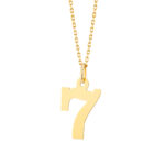 Zawieszka złota cyfra 7 – 2 cm