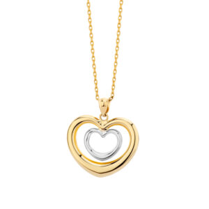 Zawieszka złota dwa serca