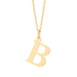 Zawieszka złota litera B – 2 cm