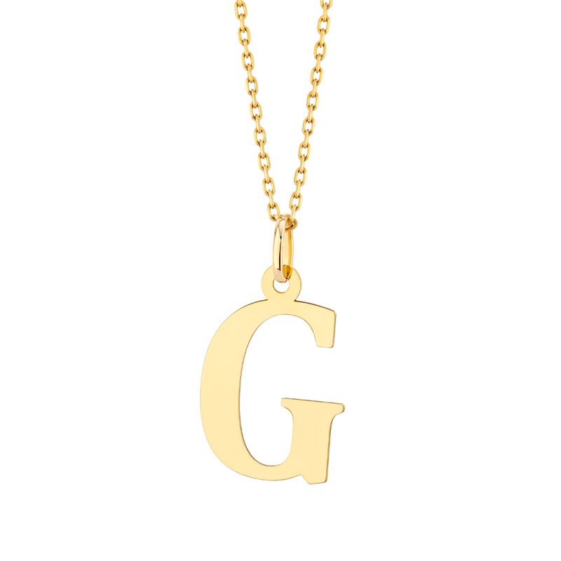 Zawieszka złota litera G – 2 cm Zawieszka złota litera G – 2 cm