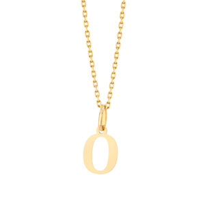 Zawieszka złota litera O – 1 cm