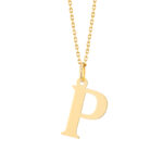 Zawieszka złota litera P – 2 cm