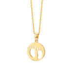 Zawieszka złota stópki