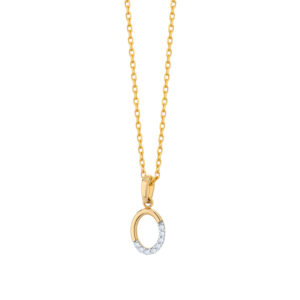 Zawieszka złota z cyrkoniami