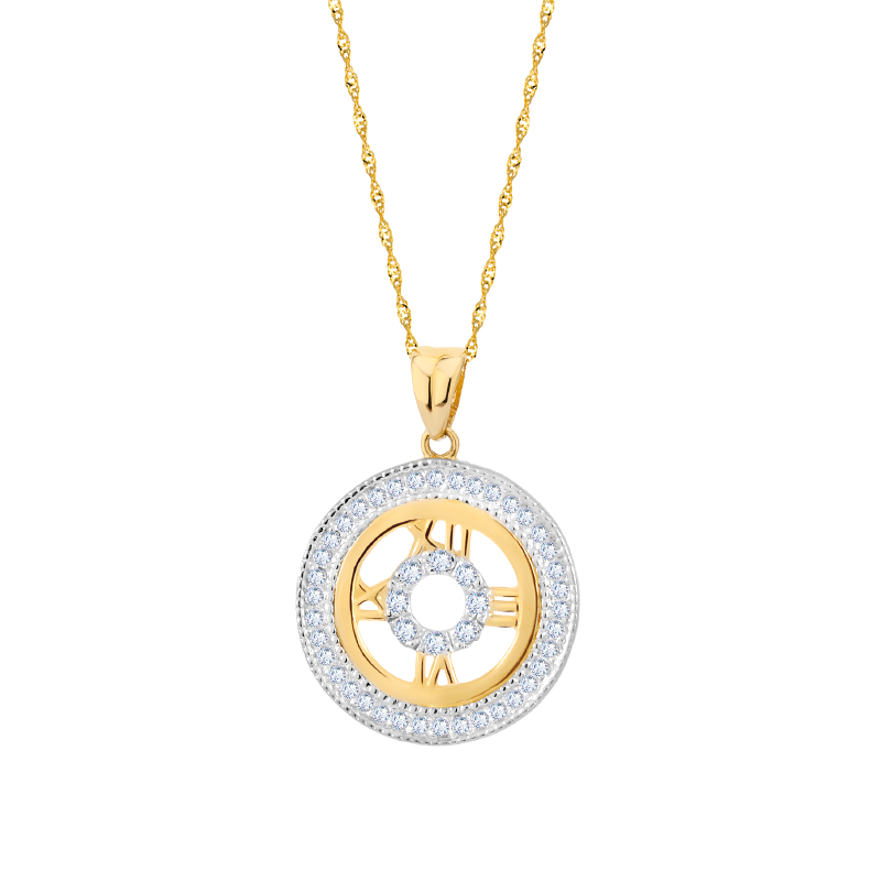 Zawieszka złota z cyrkoniami Zawieszka złota z cyrkoniami