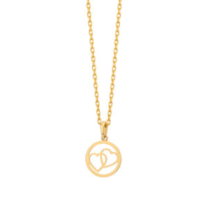 Zawieszka złota z motywem serca