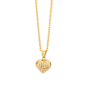 Zawieszka złota – diamentowane serce