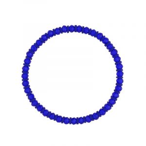 Bransoletka elastyczna z granatowymi kryształami