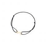 Bransoletka pozłacana na sznurku nieskończoność
