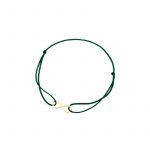 Bransoletka pozłacana na sznurku