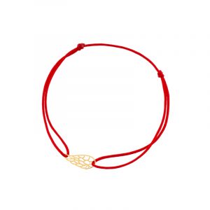 Bransoletka pozłacana skrzydło