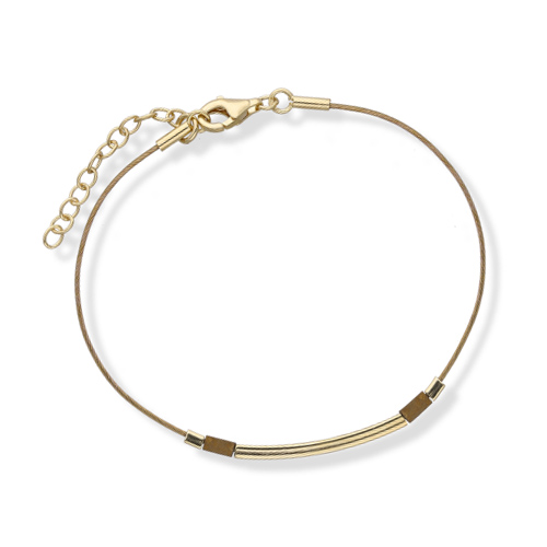 Bransoletka pozłacana z hematytami Bransoletka pozłacana z hematytami