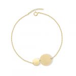 Bransoletka pozłacana z kołami