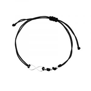 Bransoletka srebrna nieskończoność