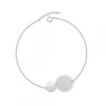 Bransoletka srebrna okrągłe blaszki