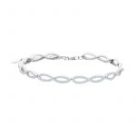 Bransoletka srebrna z cyrkoniami