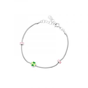 Bransoletka srebrna z koniczynką