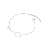 Bransoletka srebrna z motywem koła