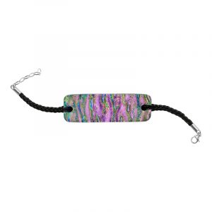 Bransoletka srebrna ze szkłem weneckim