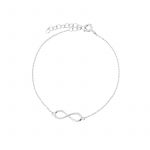 Bransoletka srebrna ze znakiem nieskończoności