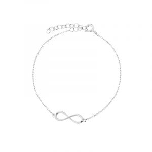 Bransoletka srebrna ze znakiem nieskończoności