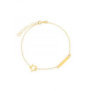 Bransoletka złota z gwiazdą