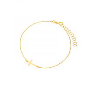 Bransoletka złota z krzyżykiem