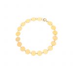 Bransoletka złota z okrągłymi blaszkami