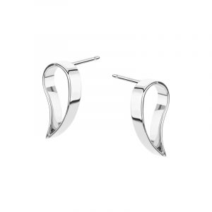 Kolczyki srebrne ażurowe skrzydło Sztyft