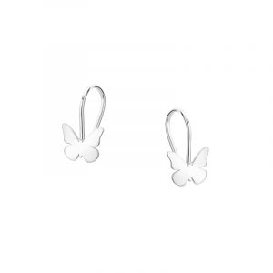 Kolczyki srebrne dziecięce z motylem Bigiel