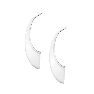 Kolczyki srebrne geometryczne Sztyft