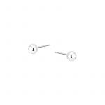 Kolczyki srebrne gładkie kulki na sztyfcie