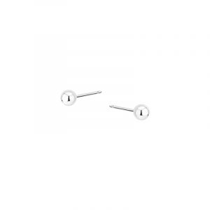 Kolczyki srebrne gładkie kulki na sztyfcie