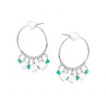 Kolczyki srebrne koła