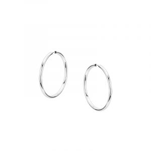 Kolczyki srebrne koła 2,5 cm Szarnir